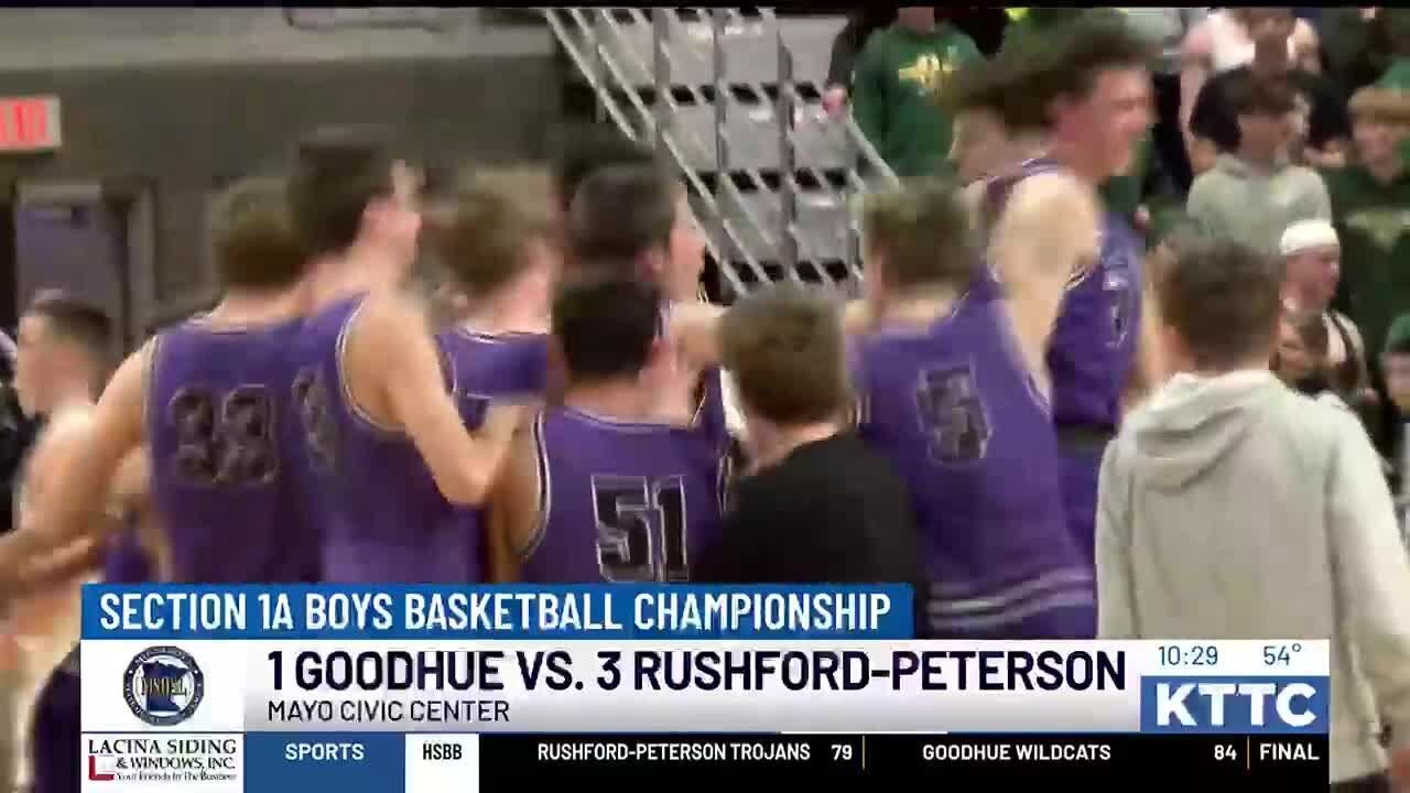 Goodhue boys basketball holds off Rushford-Peterson to repeat as Section 1A Champion