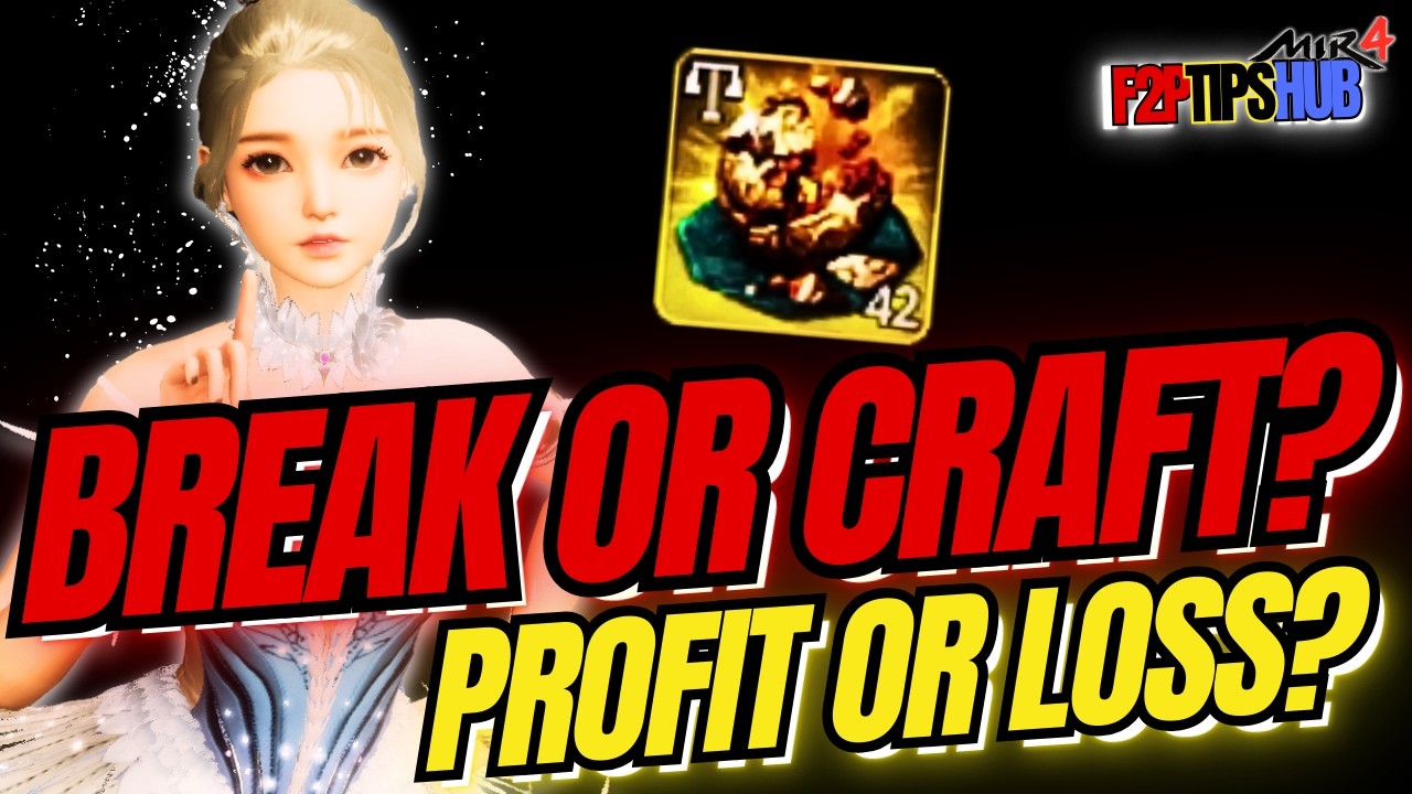 MIR4 F2P Darksteel Guide 2026 | Break or Craft? Real Profit Test
