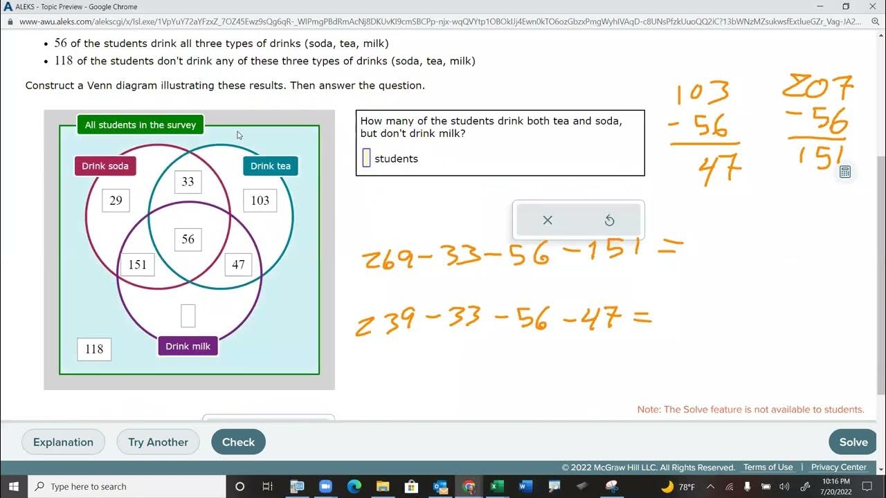 Math In Society-More Venn Diagrams - YouTube