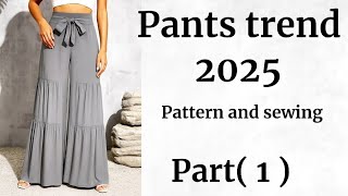 ✂️ Trendy Pants Cutting & Sewing Pattern 2025 | Pro Tailoring Guide 👖🧵