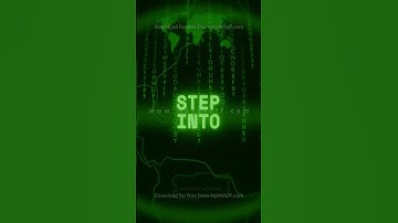 STEP INTO   Retro CRT green screen glitch text animation