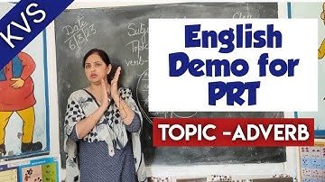 KVS English Demo Class || How to teach in English?