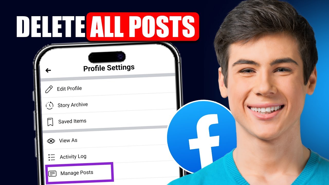 How To Delete All Shared Posts In Just One Click On Facebook - YouTube