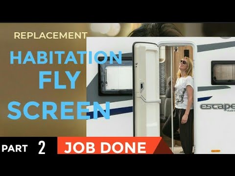 Finally Finished Habitation Door Fly Screen Youtube