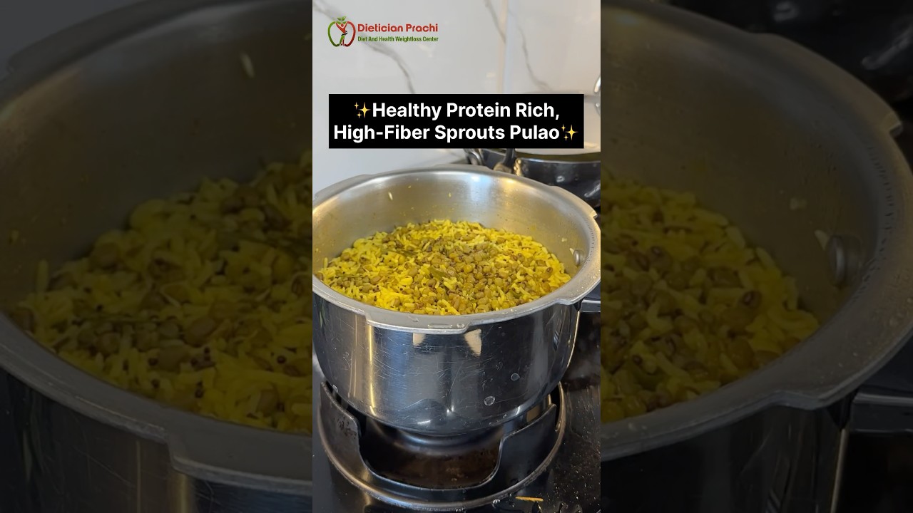 ✨Healthy Protein Rich, High-Fiber Sprouts Pulao✨
