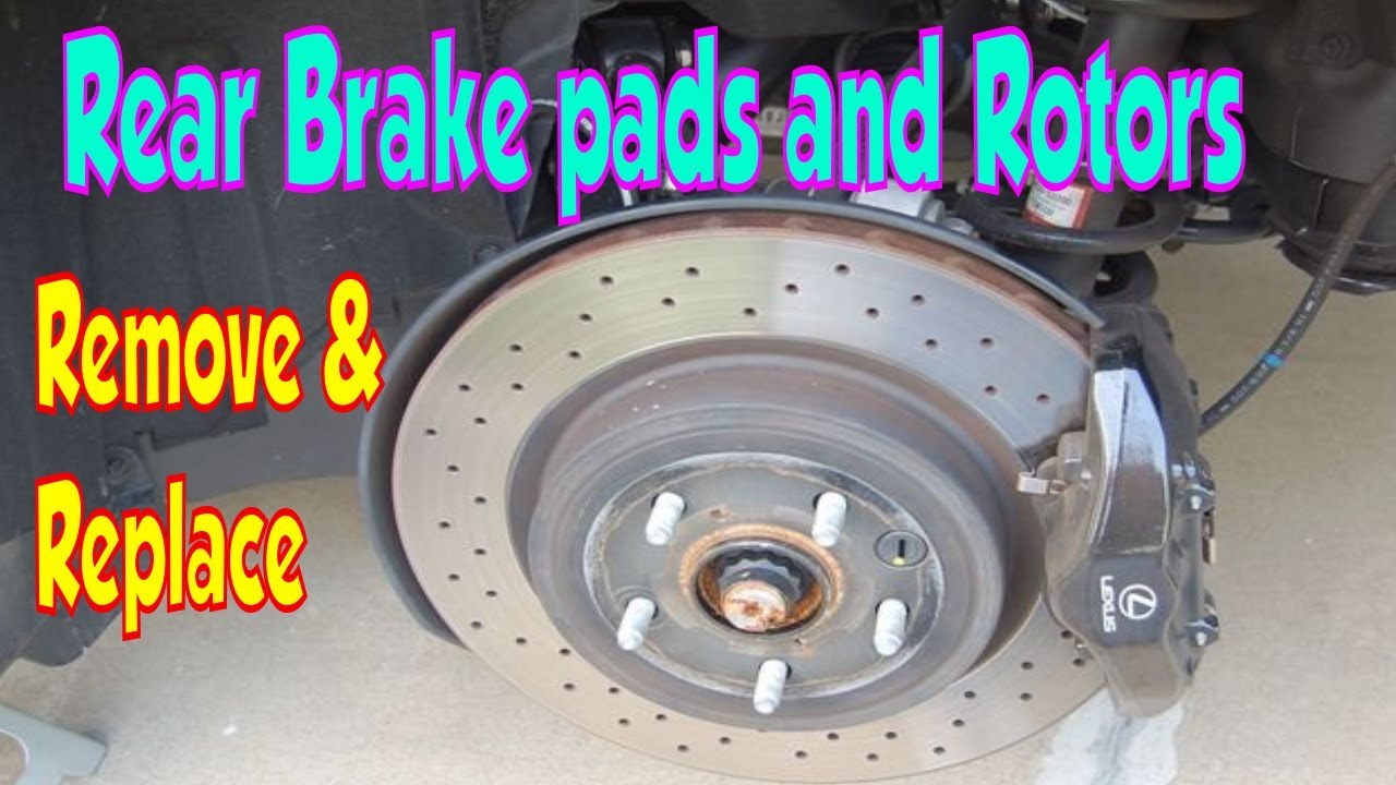 Rear brake pads and rotors change. Lexus IS300 YouTube