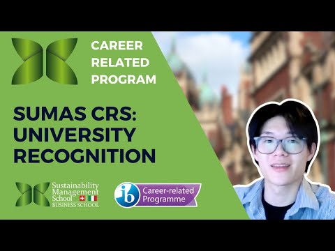SUMAS CrS® — university recognition