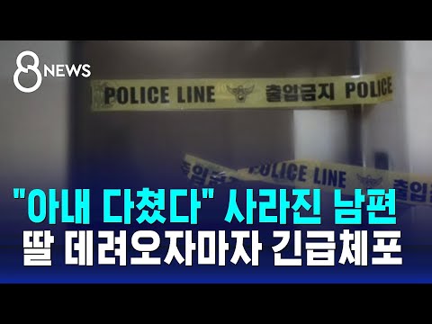 &quot;아내 다쳤다&quot; 사라진 남편…딸 데려오자마자 긴급체포 / SBS 8뉴스