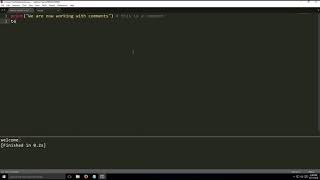 Python programming - Single line Comments