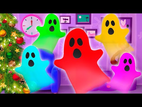 Cinque Piccoli Fantasmi Colorati | Cartoni Animati per Bambini | Dolly e Amici