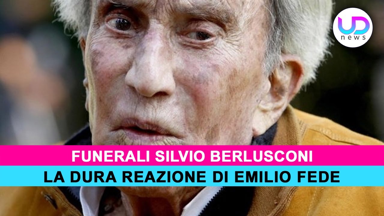 Funerali Berlusconi: La Dura Reazione di Emilio Fede! - YouTube