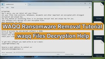 Way to Remove WAQQ Ransomware Completely [Decrypt WAQQ Files]