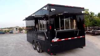 Concession Trailer 8.5 X 18 Black Food Event Catering