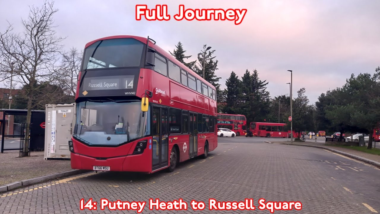 Full Journey on Route 14 | (WHV142) BT66MSU - Putney Heath to Russell Square