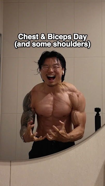 Chest, biceps and shoulders day #gym #chestday