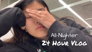 Pulling an All-Nighter for Exams | 24 Hour Study Vlog