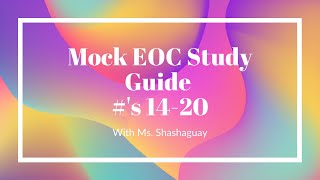 EOC Study Guide 14-20