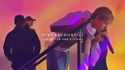 Justin Bieber - Stay (Acoustic) Live at the OBB Studios with The Kid Laroi