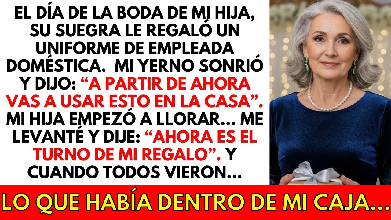 La suegra de mi hija le regaló un traje de sirvienta como regalo de bodas. Mi yerno se rió.