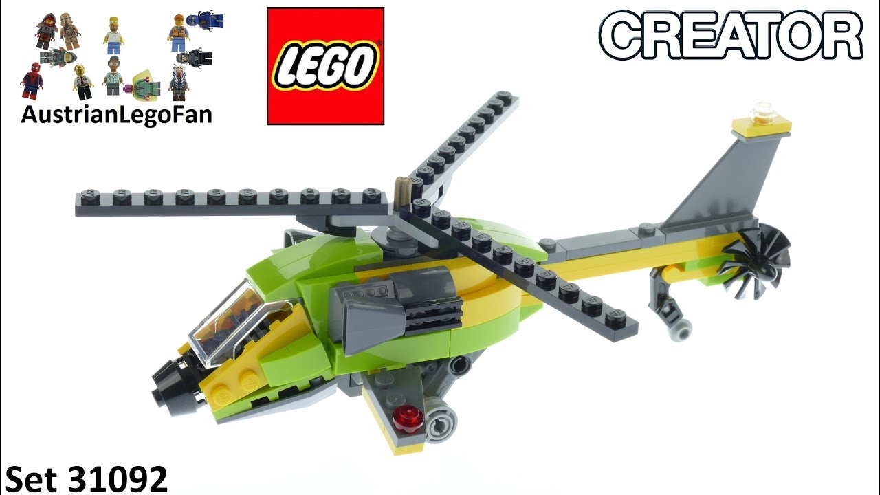 Maori Beskatning Læs Lego Creator 31092 Helicopter Adventure Speed Build - YouTube