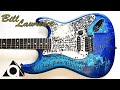 謎の文字と塗装が施されたギターをクリーニングしました。 -I have erased and cleaned up the lettering and paint on the guitar.-