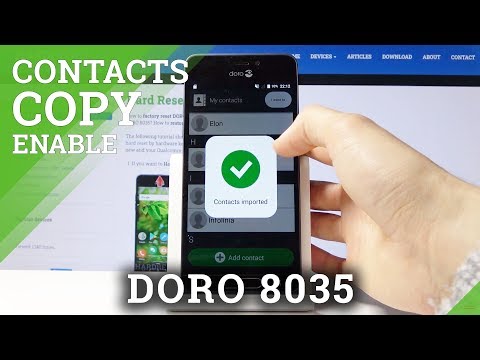 How to Import Contacts from DORO 8035 – Data Transfer