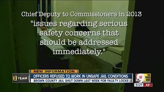 Chief deputy notified Brown County commissionners two years ago about faulty jail locks