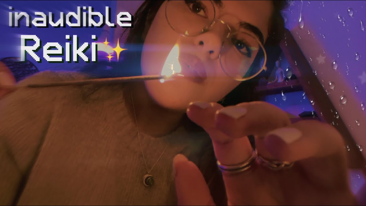 ASMR Reiki ✨ Te doy energía positiva para calmar la ansiedad 💗 Inaudible + lluvia 🌧