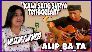 #alipbata 🇮🇩 ALIP BA TA KALA SANG SURYA TENGGELAM CRISJE Guitar Cover Music Lover REACTION