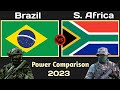 Brazil vs South Africa military power comparison 2023 | South Africa | Brazil | world military power