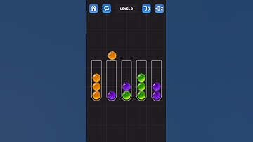 Ball Sort Puzzle (game) Level-3 #ballsortpuzzle