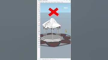 ‏The fastest way to creata dome in SketchUp #nicetower #sketchup #dome #3dmodeling
