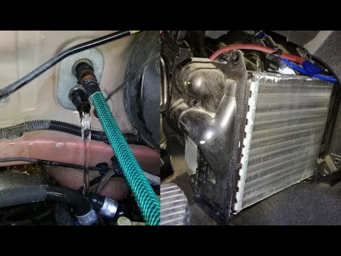 Citroen heater matrix removal with dash in place + core flush + evaporator cleaning