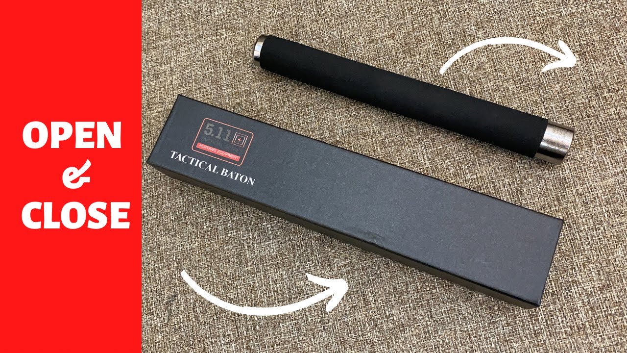 Tactical Baton stick open and close YouTube