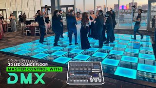 Master Control Top Dance 3D Led Dance Floor With Dmx Professional Guide