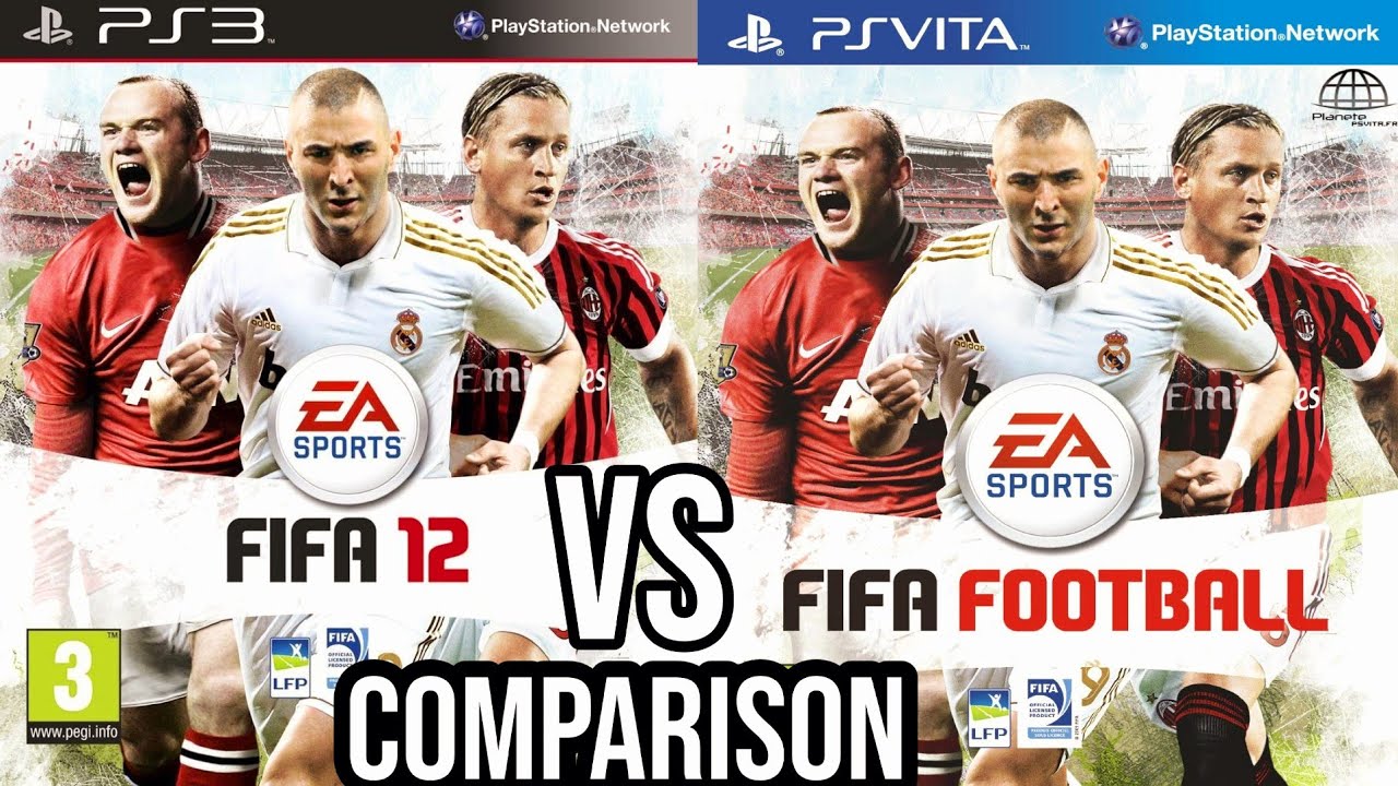 Fifa 12 Ps3 Vs Fifa Football Ps Vita Youtube