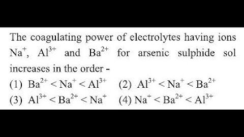 Q-27 ‖ Definition and Type of Sol with Examples ‖ Power of Coagulating Agents ‖ Arsenic Sulphide Sol