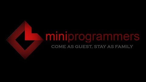 Intro to Mini Programmers