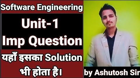software engineering aktu unit 1 important question|Software engineering unit 1,2,3,4,5 playlist