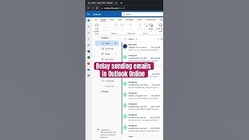 Hoe u het verzenden van e-mails ongedaan kunt maken in Outlook Online (Microsoft 365) #shorts #em...