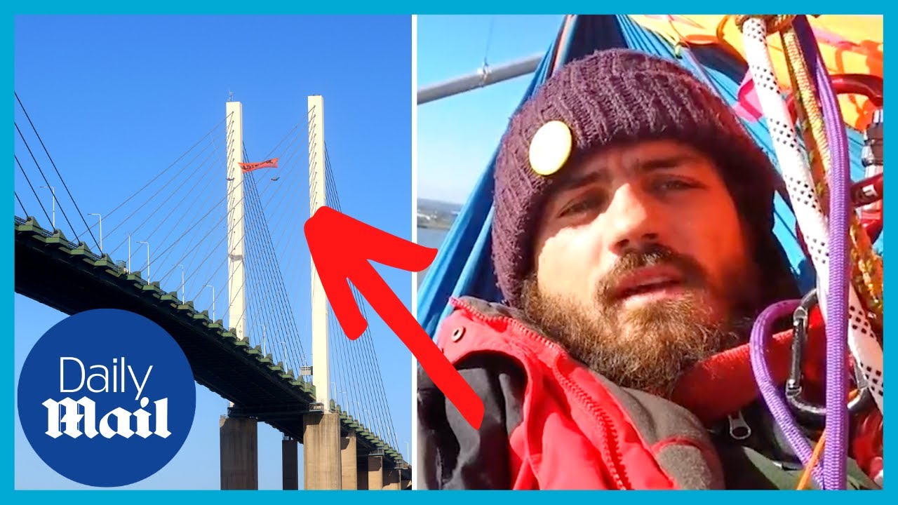 Just Stop Oil protesters arrested after hanging from bridge for 36 hours | Dartford Crossing