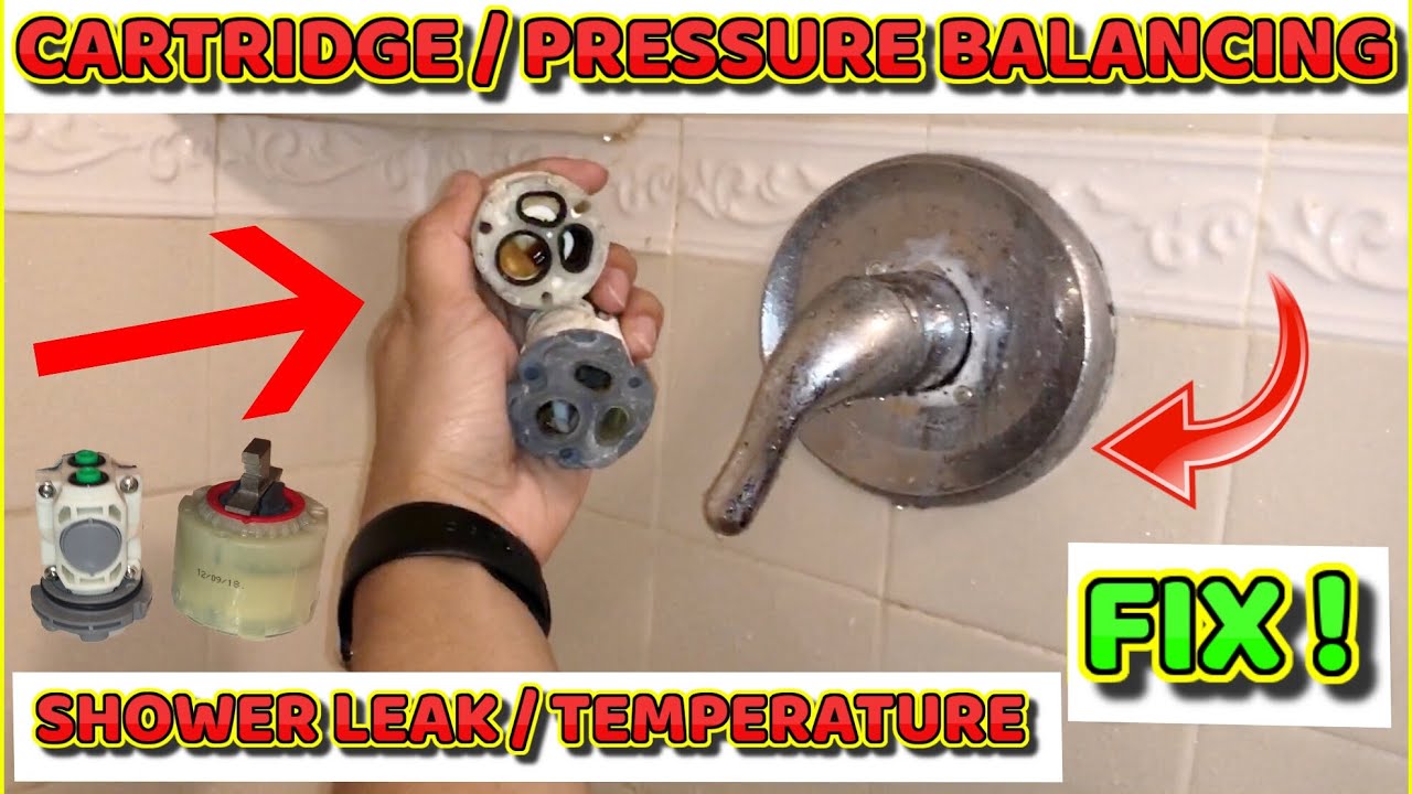 Shower Leak And Temperature Fix Pressure Balancing And Cartridge Fix Youtube