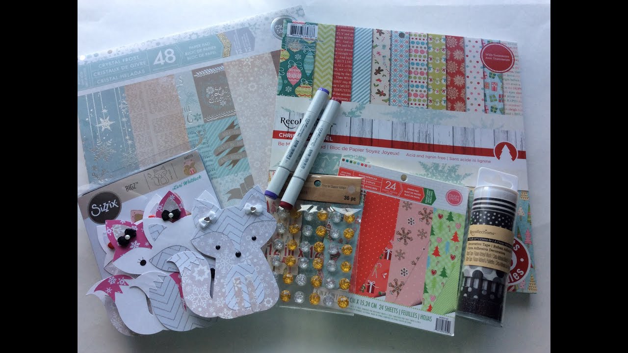 Christmas Crafty Scrapbooking Haul from Michaels YouTube