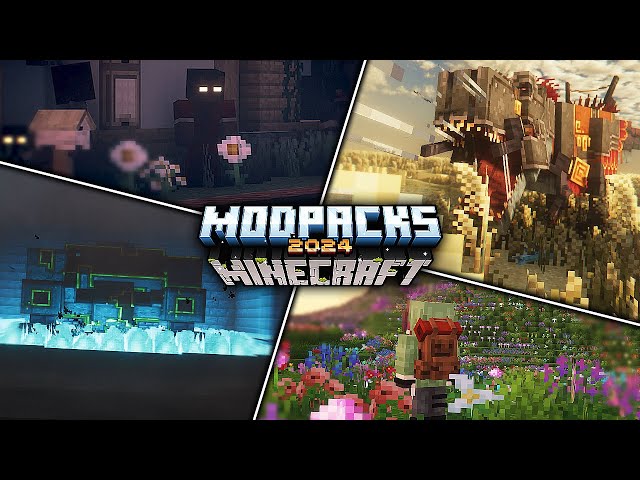 TOP 10 Unique u0026 New Minecraft Mod Packs | 2024 (Forgeu0026Fabric) class=