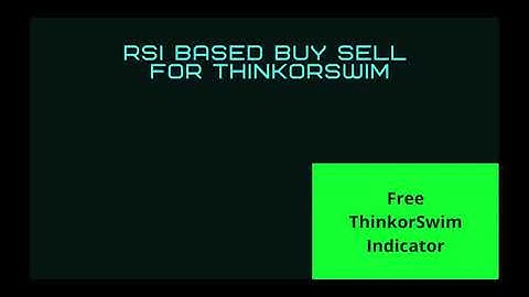 FREE Indicator with buy/sell signals | RSI Label Alerts Scans Watchlists for ThinkOrSwim