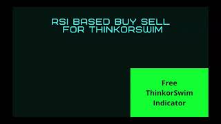 FREE Indicator with buy/sell signals | RSI Label Alerts Scans Watchlists for ThinkOrSwim