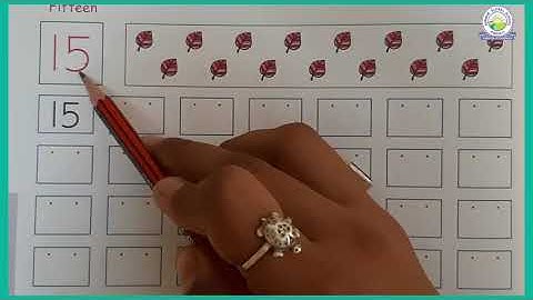 Maths :How to Write and Learn Number 15 (J.r. k.g. :- Priyanka Patel)