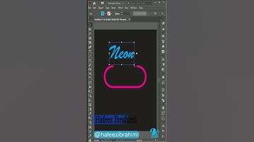Neon Glow Design | Adobe Illustrator Tutorial #shorts