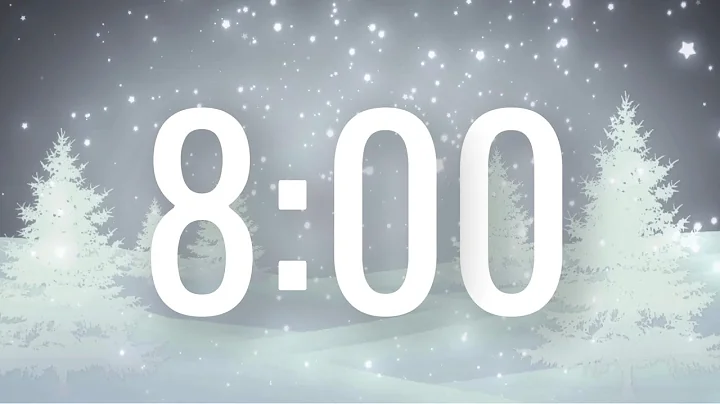 Relaxing 8 Minute Winter Snow Timer with Piano Music