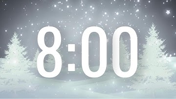 Relaxing 8 Minute Winter Snow Timer with Piano Music